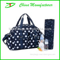 2014 wholesale blue polka dot mommy bag for baby